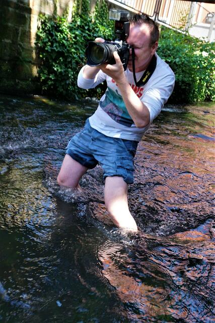 Fotosession in Gummistiefeln