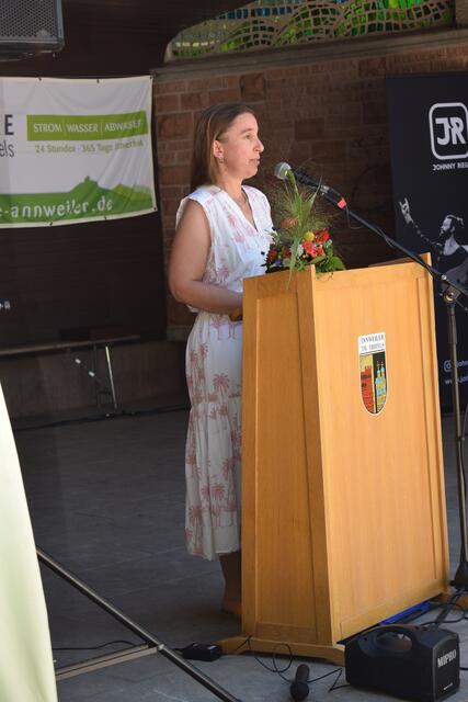 Christina Abele informiert über die Planung und Umsetzung des Projekts | Foto: B. Bender
