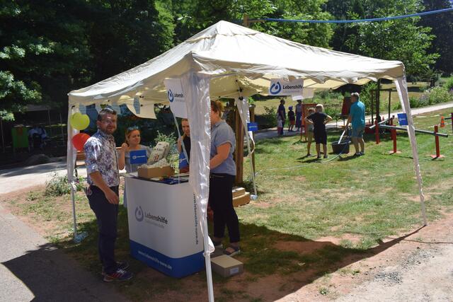 Der Infostand der Lebenshilfe | Foto: B. Bender