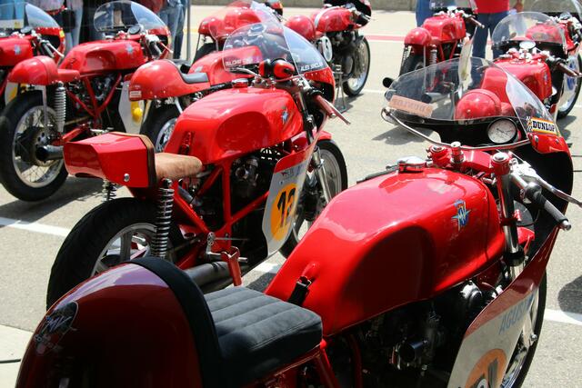 In St. Wendel werden viele MV Agusta-Rennmaschinen ausgestellt (Foto Thomas Haas)