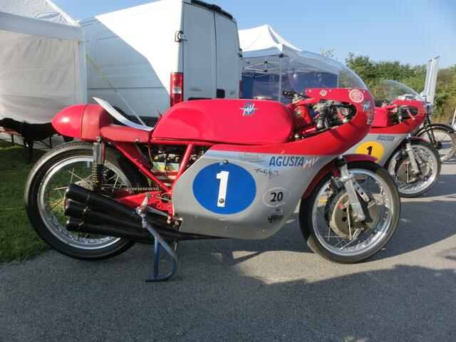 Die Sechszylinder MV Agusta mit 350 ccm Hubraum ist ein Unikat (Foto Michael Sonnick)