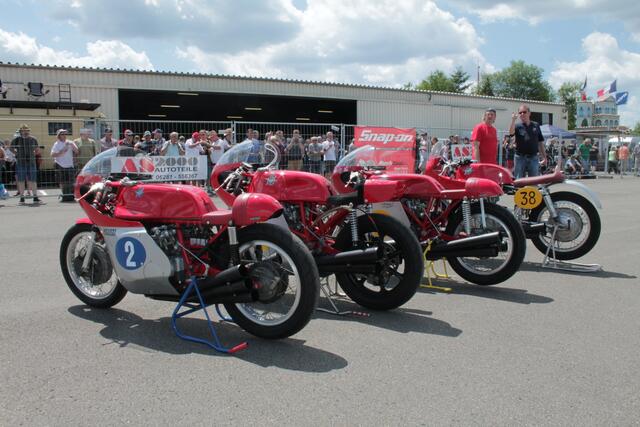 Die legendären MV Agusta-Rennmaschinen mit 3, 4 und 6-Zylindern (Foto Michael Sonnick)