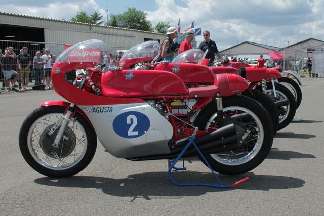 Die Sechszylinder MV Agusta mit 350 ccm Hubraum ist ein Unikat (Foto Michael Sonnick)