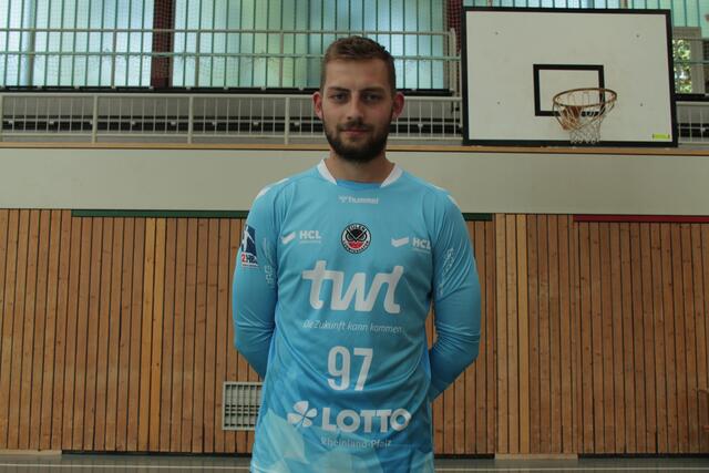 Torhüter Žiga Urbič von den Eulen Ludwigshafen (Foto Michael Sonnick)