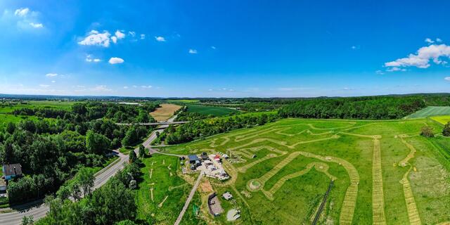 Die Fußballgolf-Anlage in Sembach fügt sich harmonisch in die Landschaft ein | Foto: Fußballgolf Sembach