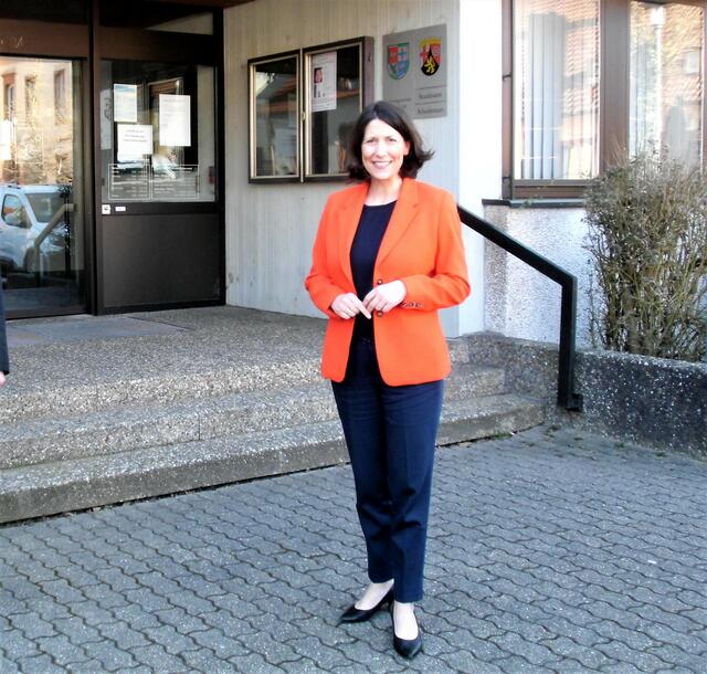 Daniela Schmitt, Ministerin für Wirtschaft, Verkehr, Landwirtschaft und Weinbau, hier beim Besuch in Hauenstein im März 2021, damals Staatssekretärin. | Foto: W. G. Stähle