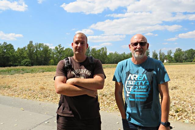 Herr Quarz und Herr Mantel vom Angelsportverein | Foto: Brigitte Melder