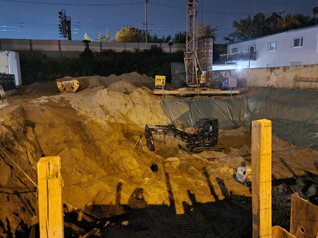 Die Baugrube - jetzt ohne Bombe | Foto: BAS