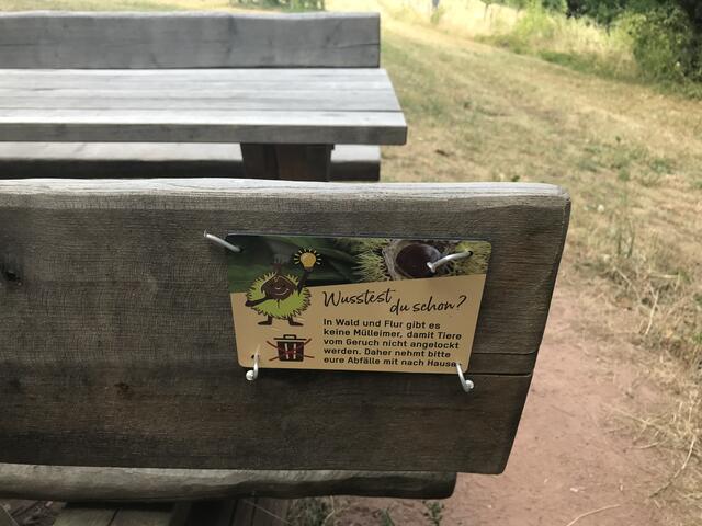 Abfälle bitte mit nach Hause nehmen! | Foto: B. Bender