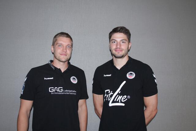 Eulen-Trainer Michel Abt (links) und Eulen-Kapitän Maximilian Haider (Foto Michael Sonnick)