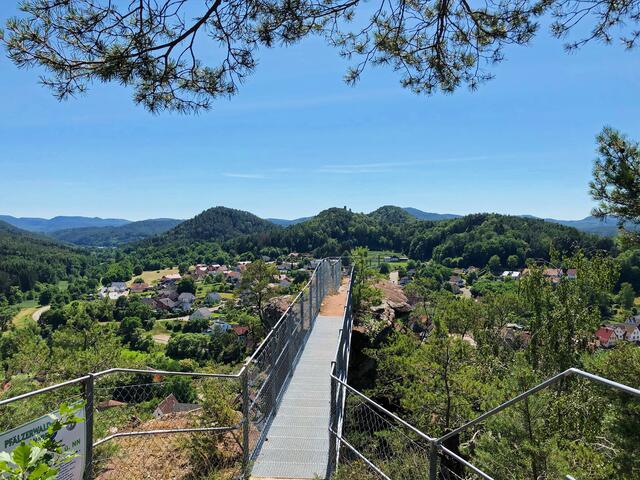 Blick vom Hahnfelsen   | Foto: Adrian Stilgenbauer