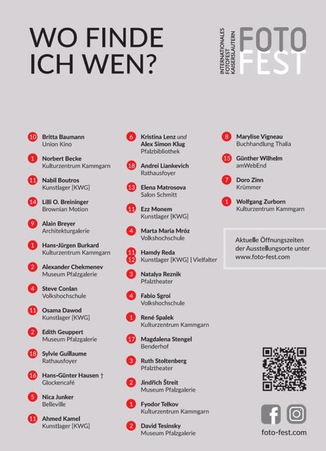 Liste der ausgestellten Künstler | Foto: Thomas Brenner