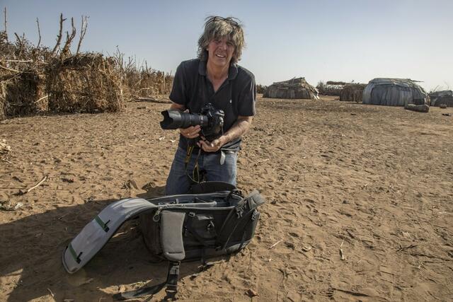 Der Fotograf am Omo im Südwesten Äthiopiens | Foto: Michael Martin