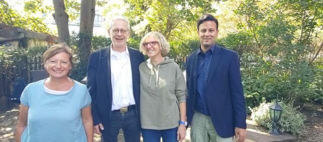Von links nach rechts: Marta Schmidt, Hans Robert Hiegel, Andrea Menges-Fleig, Parsa Marvi. | Foto: Foto Theisen