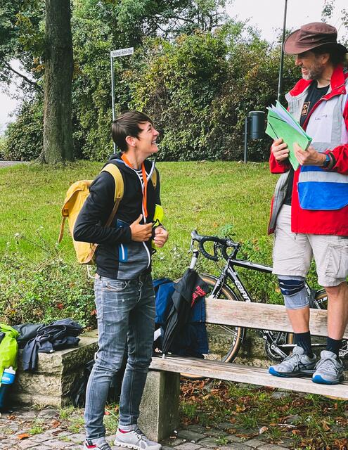Helferehrung für Katja. Seit der ersten Stunde dabei. | Foto: Speyer Leinpfad parkrun
