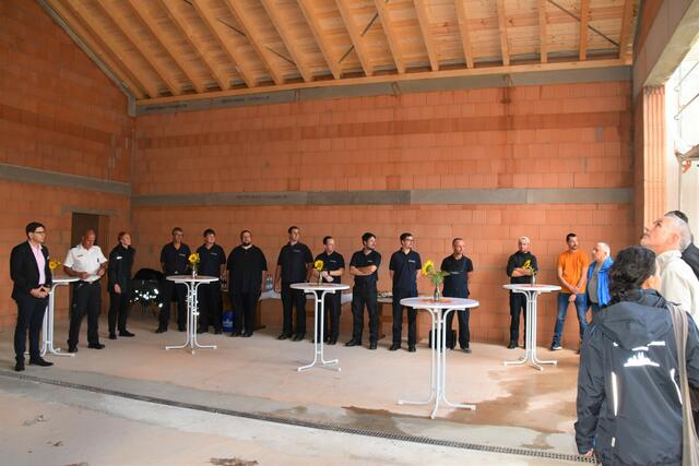 In Wollmesheim wurde jetzt Richtfest für das neue Feuerwehrhaus gefeiert | Foto: Stadt Landau
