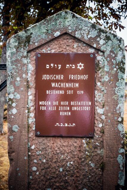 Schild am Eingang des jüdischen Friedhofs in Wachenheim | Foto: Cornelia Bauer