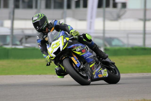 Yamaha-Pilot Nicolai Kraft vom Rubin Racing Team in der Supersport 600-Klasse (Foto Thomas Haas)
