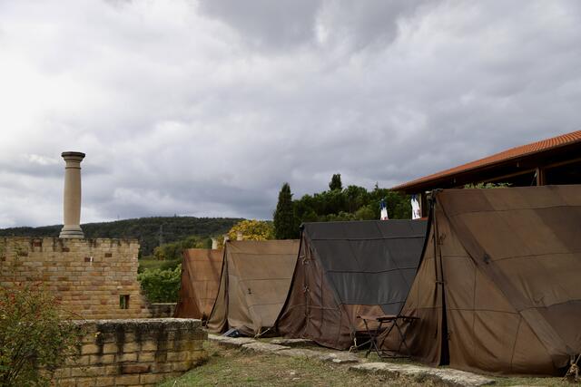 Die Römer haben ihre Zelte hoch oben in Ungstein aufgeschlagen  | Foto: Anne Sahler