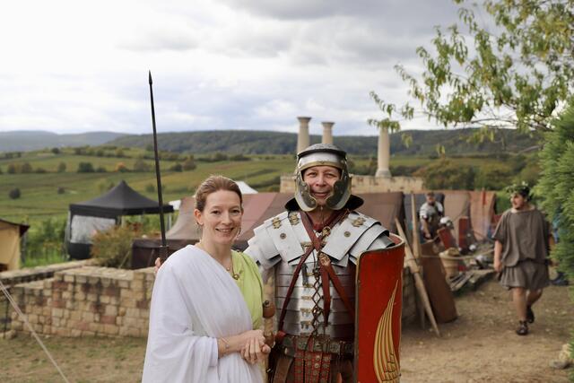 Ein römischer Legionär mit seiner Frau | Foto: Anne Sahler