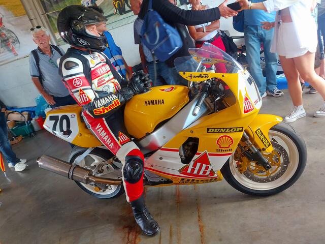 Arpad Harmati auf der HB-Yamaha (Foto Eveline Walz)