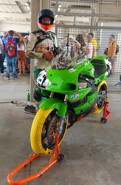 Kawasaki-Pilot Christian Schneider (Foto Eveline Walz)