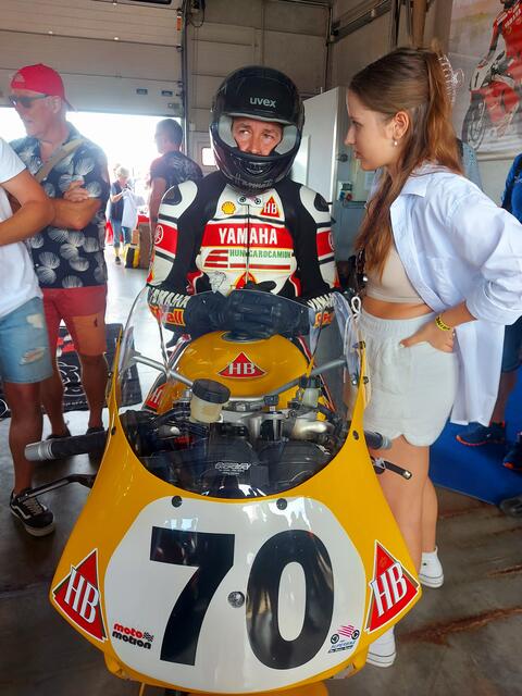 Arpad Harmati auf der HB-Yamaha (Foto Eveline Walz)