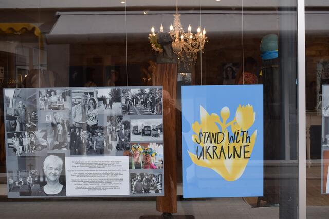 Infos im Schaufenster