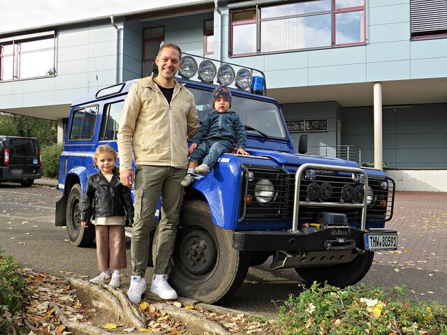 Amelie, Papa André Fehringer und der zweijährige Sohn Elias | Foto: Brigitte Melder
