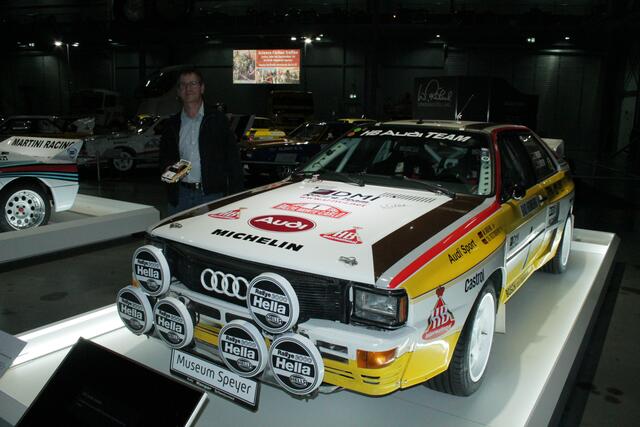 Der Original-Audi mit Modell (Foto Michael Sonnick)