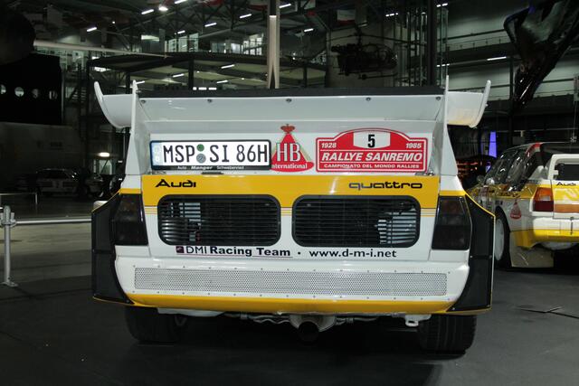 Die Heckansicht vom Audi Quattro (Foto Michael Sonnick)