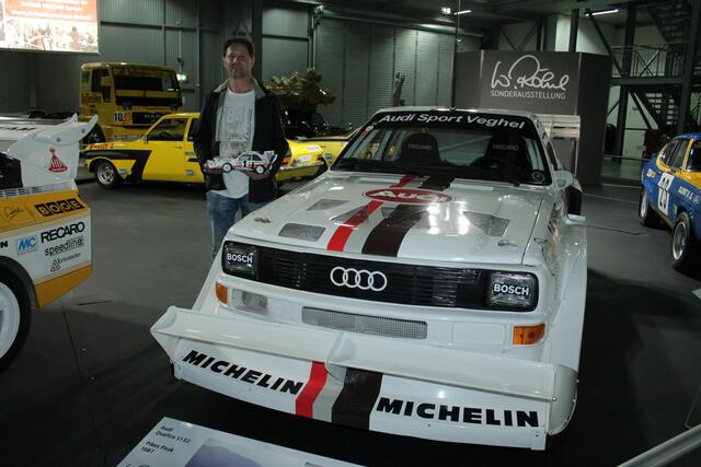 Der Original-Audi mit Modell (Foto Michael Sonnick)