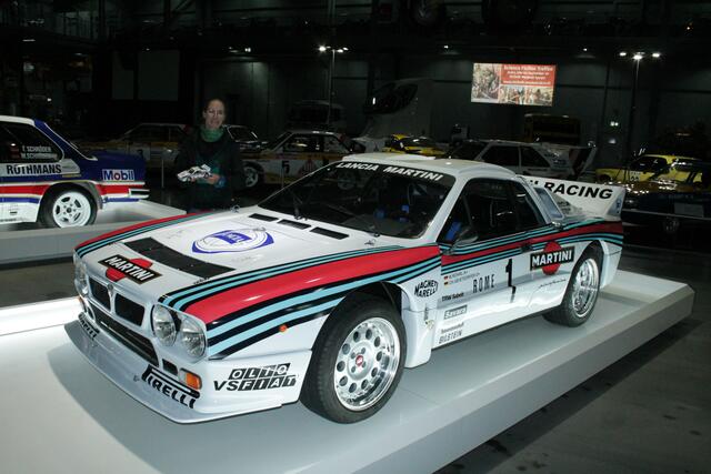 Der Original-Lancia mit Modell (Foto Michael Sonnick)