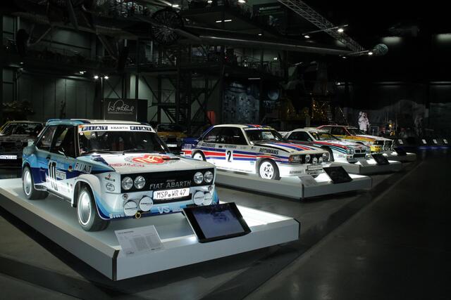 Die vier Siegerautos von Walter Röhrl bei der Rallye Monte Carlo (Foto Michael Sonnick)