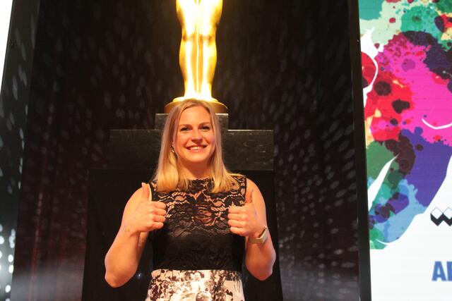 Gewichtheberin Lisa-Marie Schweizer vom AV 03 Speyer (Foto Michael Sonnick)