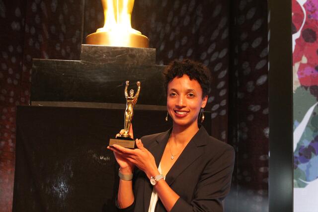 Malaika Mihambo gewann bereits zum vierten Mal den SportAward Rhein-Neckar (Foto Michael Sonnick)