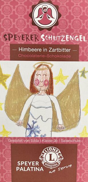 Eddas Siegerbild ziert Himbeere in Zartbitter | Foto: Lions Club Speyer Palatina