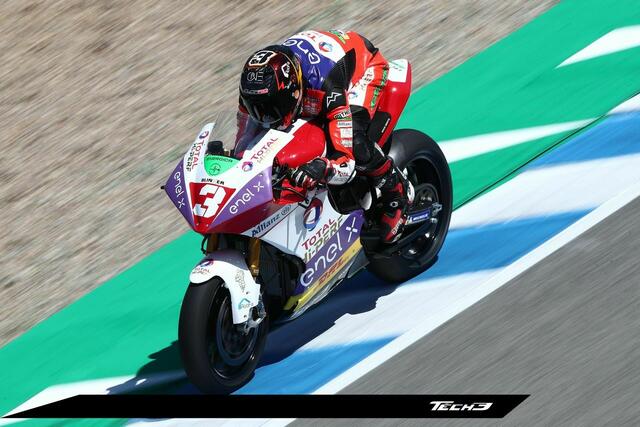 Lukas Tulovic gewann 2021 als erster deutscher Fahrer das MotoE-Rennen auf dem Red Bull-Ring in Österreich (Foto Tech3-Team)