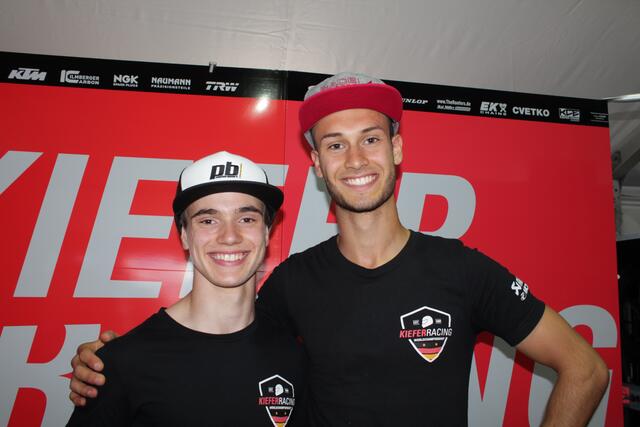 Der Mannheimer Dirk Geiger (links) und Lukas Tulovic aus Eberbach (Foto Michael Sonnick)