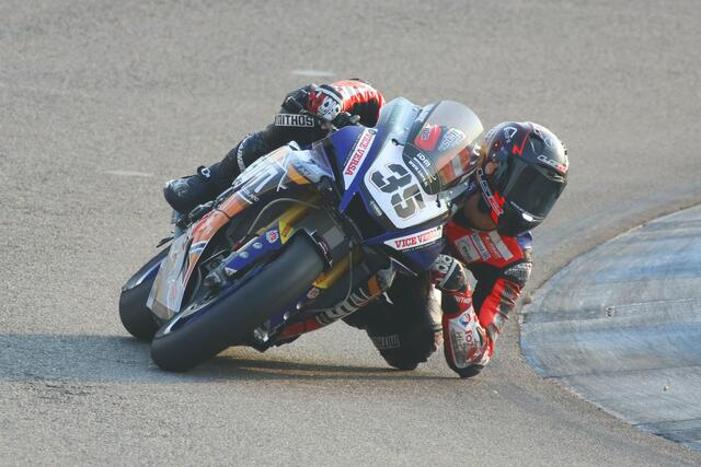 Lukas Tulovic (Yamaha) ging 2021 bei der Superbike-IDM auf dem Hockenheimring an den Start (Foto Thomas Haas)