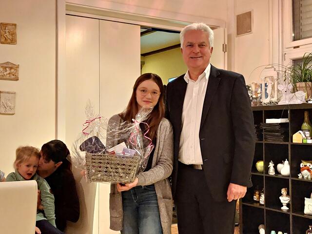 Emma Schubert mit Peter Christ | Foto: Brigitte Melder