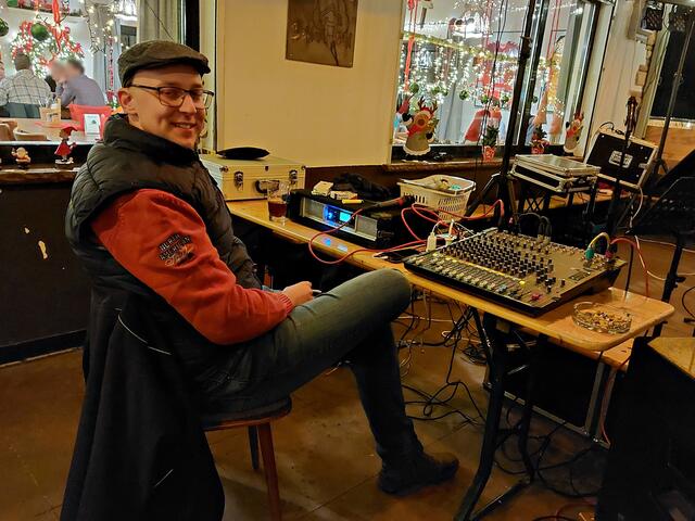 Marco Hartmann sorgte für Musik | Foto: Brigitte Melder