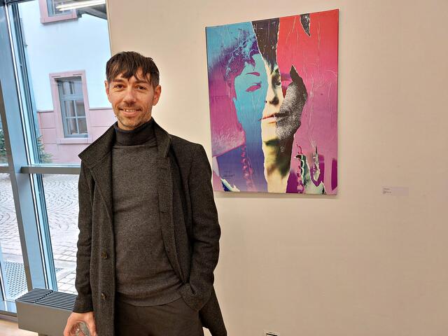 Collage „Facer 2-2“  von Künstler Ulli Bomans | Foto: Brigitte Melder