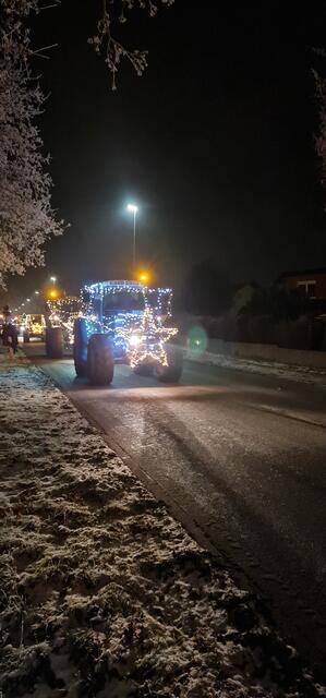 Leuchtende Sterne und andere Weihnachtsmotive ergänzten die Lichterketten | Foto: Nicola Vongerichten