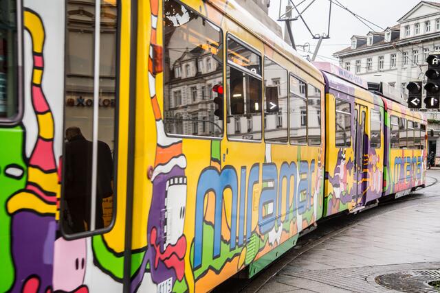 Alte Tram am Bismarckplatz in Heidelberg | Foto: Roland Kohls