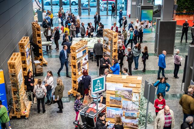 Die Sonderausstellung zur Bundesgartenschau 23 auf der Ebene 0 gab den Besucherinnen und Besuchern dabei einen Ausblick auf das, was sie im BUGA-Jahr erwartet. | Foto: Christian Gaier 