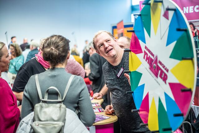 Auch beim Mannheimer Rhein Neckar Theater gab's ein Glücksrad. | Foto: Christian Gaier 