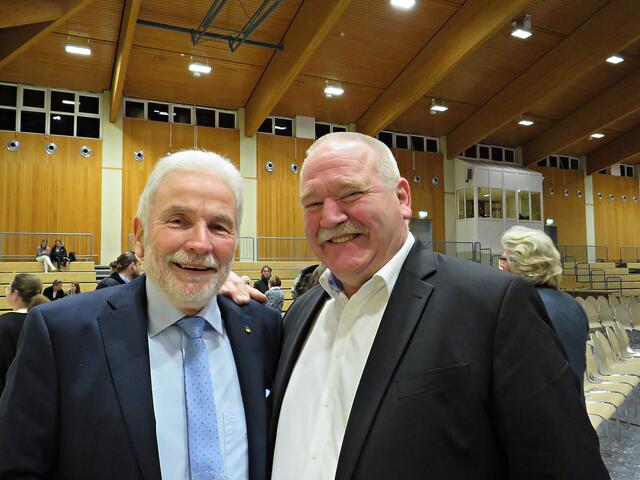 Lustige Herren: Karl-Heinz Hasenstab und Johannes Zehfuß | Foto: Brigitte Melder
