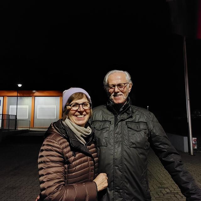 Brachten mich wohlbehalten bis nach Hause: Ehepaar Graß | Foto: Brigitte Melder