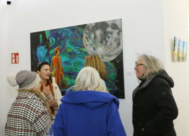 Die Ausstellung „Dreierlei Malerei“ ist bis 10. März immer montags bis donnerstags von 10 bis 17 Uhr und Freitag von 10 bis 13 Uhr geöffnet | Foto: Heike Schwitalla